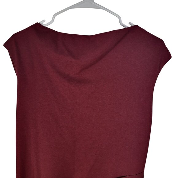 Boden Womens' SZ 6R Natalie Ponte Dress Cowl Neck Cap Sleeve Fitted Lined - Picture 5 of 16